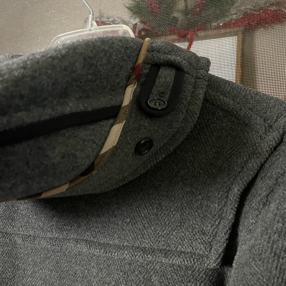 Burberry Toggle Grey Wool Coat - Picture 10 of 15